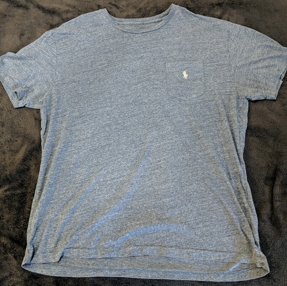 Light Blue Polo Pocket T